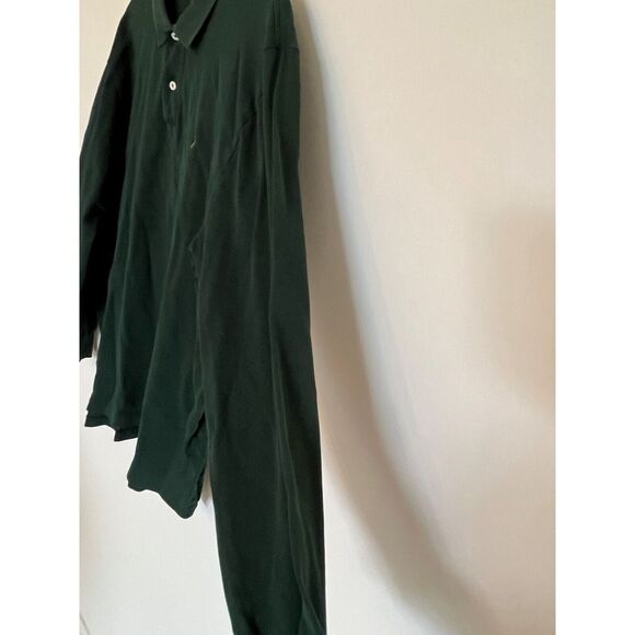 Polo by Ralph Lauren XL Men's Long Sleeve Hunter Green Polo Shirt - Picture 6 of 8